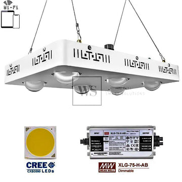 E3590WC-1200W Hydroponic LED grow Light Wifi Control LED Lights Whiti Smart Solutions 